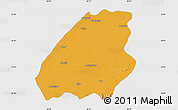 Political Map of Aurangabad, single color outside