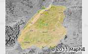 Satellite Map of Aurangabad, desaturated
