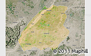 Satellite Map of Aurangabad, semi-desaturated
