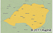 Savanna Style 3D Map of Bhojpur