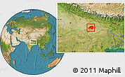 Satellite Location Map of Bhojpur