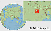 Savanna Style Location Map of Bhojpur