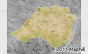 Satellite Map of Bhojpur, desaturated