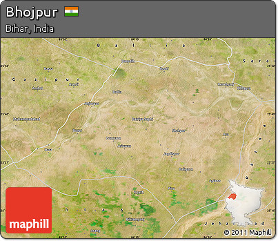 Satellite Map of Bhojpur