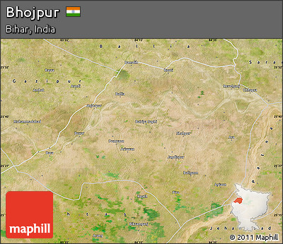 Satellite Map of Bhojpur