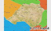 Satellite Map of Bhojpur, political outside