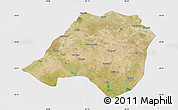 Satellite Map of Bhojpur, single color outside