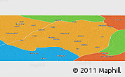 Political Panoramic Map of Bhojpur