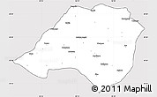Silver Style Simple Map of Bhojpur, cropped outside