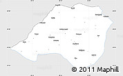 Silver Style Simple Map of Bhojpur, single color outside