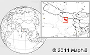 Blank Location Map of Darbhanga