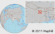 Gray Location Map of Darbhanga