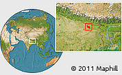 Satellite Location Map of Darbhanga