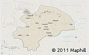 Shaded Relief 3D Map of Dhanbad, lighten