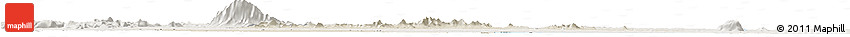 Shaded Relief Horizon Map of Dhanbad, lighten