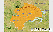 Political Map of Dhanbad, satellite outside