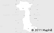 Silver Style Simple Map of Madhepura