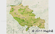 Satellite 3D Map of Palamu (Daltenganj), lighten