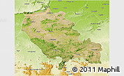 Satellite 3D Map of Palamu (Daltenganj), physical outside