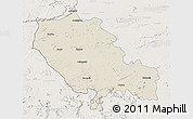 Shaded Relief 3D Map of Palamu (Daltenganj), lighten
