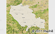 Shaded Relief 3D Map of Palamu (Daltenganj), satellite outside