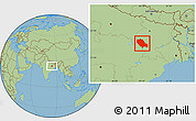 Savanna Style Location Map of Palamu (Daltenganj)