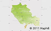 Physical Map of Palamu (Daltenganj), cropped outside