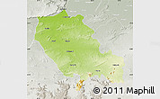 Physical Map of Palamu (Daltenganj), lighten, semi-desaturated