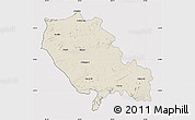 Shaded Relief Map of Palamu (Daltenganj), cropped outside