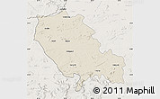 Shaded Relief Map of Palamu (Daltenganj), lighten