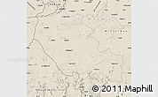 Shaded Relief Map of Palamu (Daltenganj)