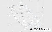 Silver Style Map of Palamu (Daltenganj), single color outside
