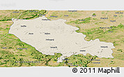 Shaded Relief Panoramic Map of Palamu (Daltenganj), satellite outside