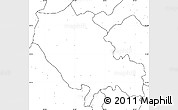 Blank Simple Map of Palamu (Daltenganj), no labels