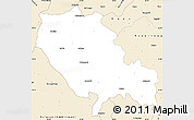 Classic Style Simple Map of Palamu (Daltenganj)