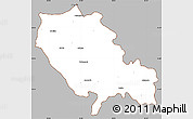 Gray Simple Map of Palamu (Daltenganj), cropped outside