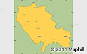 Savanna Style Simple Map of Palamu (Daltenganj), cropped outside