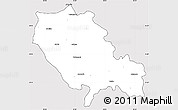 Silver Style Simple Map of Palamu (Daltenganj), cropped outside