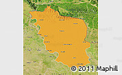 Political Map of Paschim Champaran, satellite outside