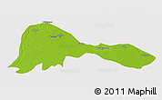 Physical 3D Map of Patna, cropped outside