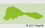 Physical 3D Map of Patna, lighten