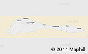 Classic Style Panoramic Map of Patna, single color outside