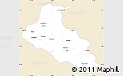 Classic Style Simple Map of Purbi Singhbhum, single color outside
