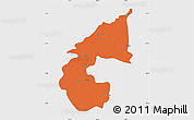 Political Map of Saharsa, single color outside