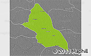 Physical 3D Map of Saran, desaturated