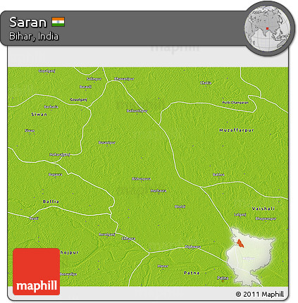 Physical 3D Map of Saran
