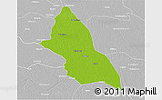 Physical 3D Map of Saran, lighten, desaturated
