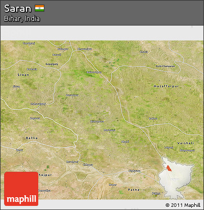 Satellite 3D Map of Saran