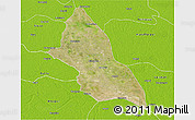 Satellite 3D Map of Saran, physical outside