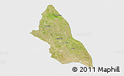 Satellite 3D Map of Saran, single color outside